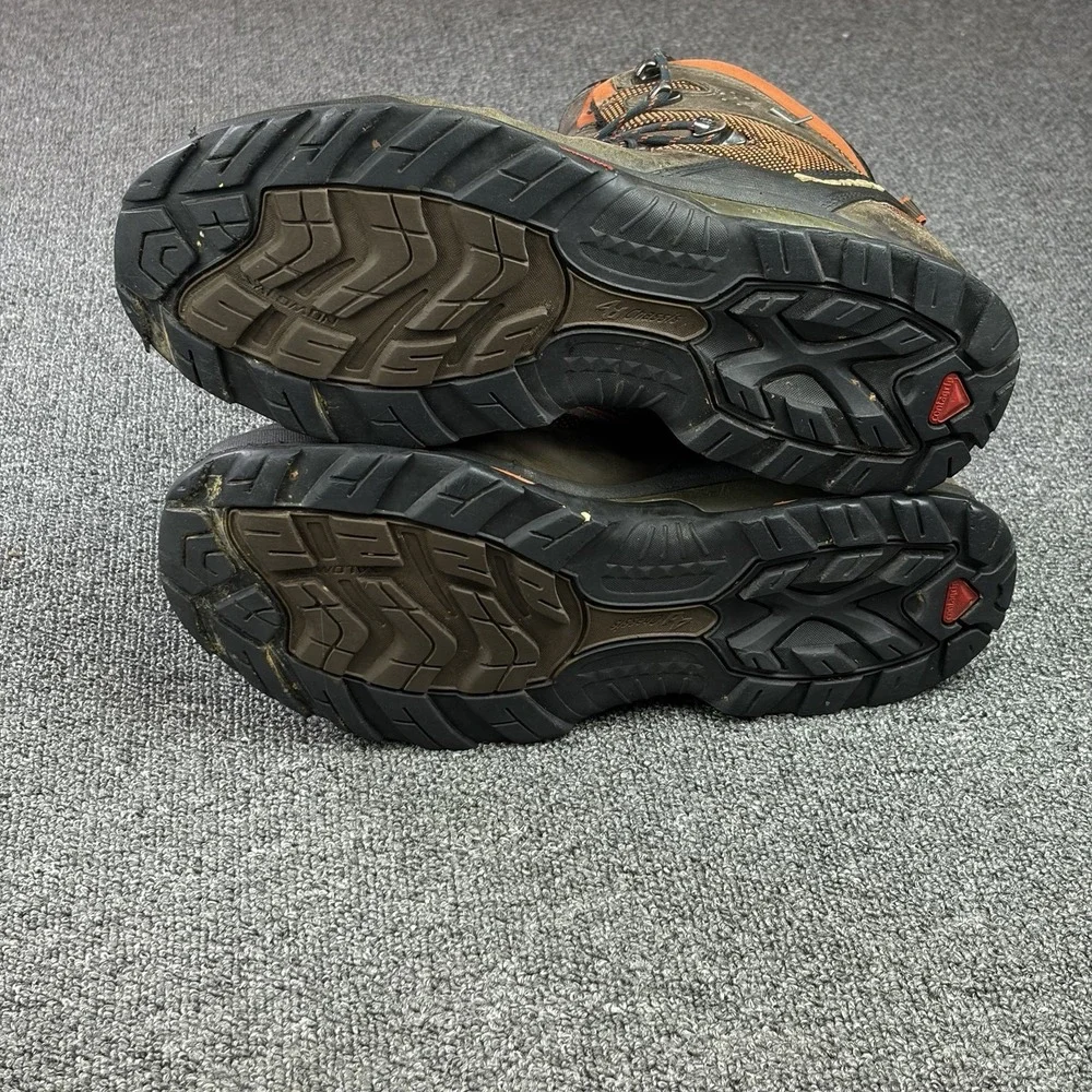 Salomon Quest 4D GTX Gore-Tex Trail Hiking Boots Brown Orange Mens 12 278432